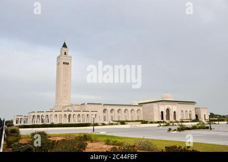 Tunis, TUNESIEN - 06. Februar 2009: Malik Ibn Anas Moschee, Karthago Stockfoto