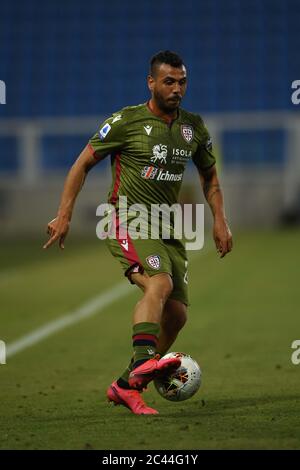 Daniele Ragatzu (Cagliari) beim italienischen Spiel "serie A" zwischen Spal 0-1 Cagliari im Paolo Mazza Stadion am 23. Juni 2020 in Ferrara, Italien. Quelle: Maurizio Borsari/AFLO/Alamy Live News Stockfoto