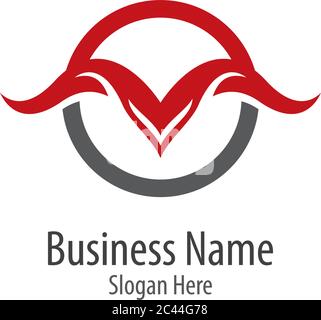 Bull Logo Vorlage Vektor Symbol Illustration Design Stock Vektor