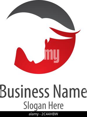 Bull Logo Vorlage Vektor Symbol Illustration Design Stock Vektor