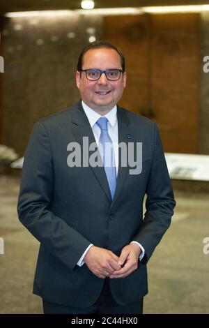 Eat, Deutschland. Juni 2020. Thomas KUFEN, Bürgermeister der Stadt Essen, Portrait, Portrait, Portrait, Einzelbild, Einzelbild, Einzelbild, Einzelmotiv, anlässlich der Unterzeichnung eines Kooperationsvertrages, 'Sicherheitskooperation Ruhr zur Bekämpfung der Clankriminalität' ('SIKO Ruhr') am 22. Juni 2020 in Essen zur weltweiten Nutzung Quelle: dpa/Alamy Live News Stockfoto