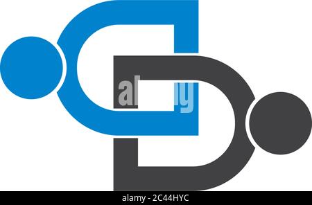 Annahme und Community Care Logo Vorlage Vektor Symbol Illustration Design Stock Vektor