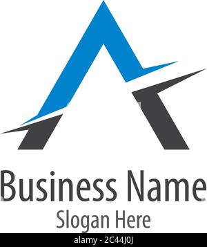 Einen Brief logo Vektor icon Abbildung design Stock Vektor