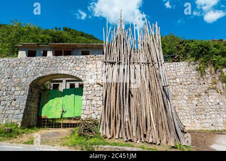 Scala (Salerno, Italien) - die Trekking-Route von Scala nach Ravello an der Amalfiküste ist sowohl Experten und Anfänger gewidmet: Etwa 10 km Wege wetten Stockfoto