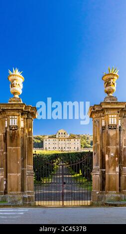 17. Februar 2019 - Frascati, Rom, Latium, Italien, Castelli Romani - die spektakuläre Villa Aldobrandini, auch als Belvedere bekannt, ist es die einzige große Stockfoto