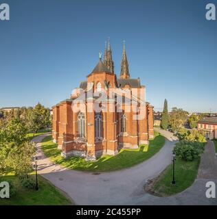 Die Kathedrale. Uppsala, Schweden, Skandinavien. Stockfoto