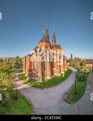 Die Kathedrale. Uppsala, Schweden, Skandinavien. Stockfoto