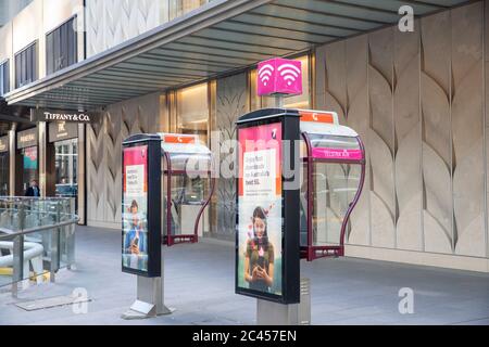 Telstra ist ein australischer Telekommunikationsanbieter im Zentrum von Sydney Stockfoto