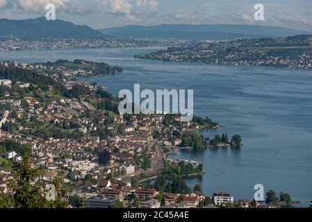 Zürisee-Zürichsee-Zürichsee, Schweiz Stockfoto