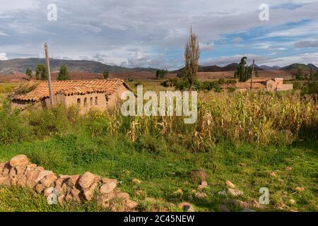 Dorf Potolo, Departamento Chuquisaca, Municipio Sucre, Bolivien, Lateinamerika Stockfoto