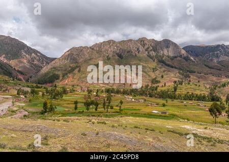 Dorf Potolo, Departamento Chuquisaca, Municipio Sucre, Bolivien, Lateinamerika Stockfoto