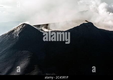 Luftaufnahme vom Vulkan Ätna, Sizilien, Italien Stockfoto