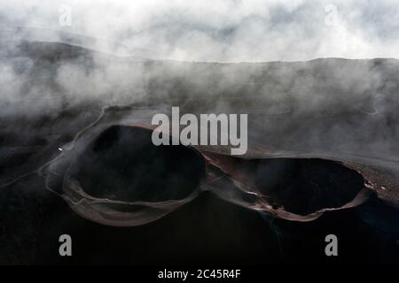 Luftaufnahme vom Vulkan Ätna, Sizilien, Italien Stockfoto