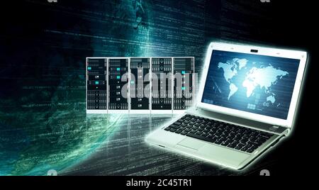 Internet-Informationstechnologie Stockfoto