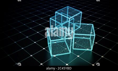 Internet Data Warehouse Management und Storage-Konzept Stockfoto