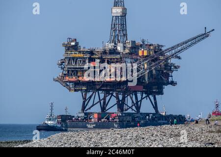 Brent APHA Topside Außerbetriebnahme Stockfoto