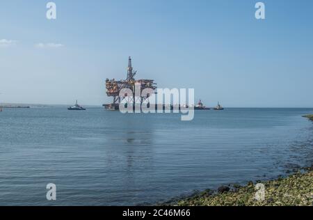 Brent APHA Topside Außerbetriebnahme Stockfoto