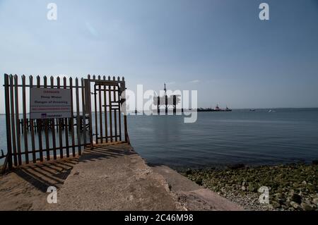 Brent APHA Topside Außerbetriebnahme Stockfoto