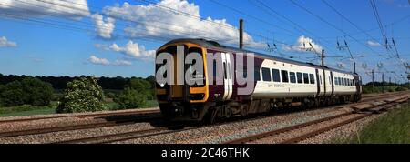 158 773 EMR Regional, East Midlands Train, Newark on Trent, Nottinghamshire, England; Großbritannien Stockfoto