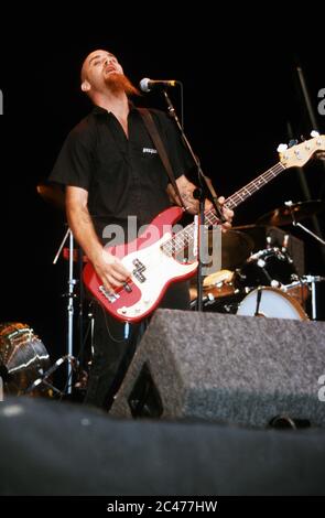 Queens of the Stoneage beim Leeds Festival 2001. Stockfoto