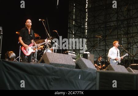 Queens of the Stoneage beim Leeds Festival 2001. Stockfoto