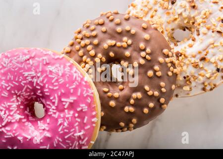 Amerikanische Donuts Stockfoto