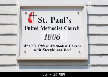 St. paul's United Methodist Church, Newport, Rhode Island, USA Stockfoto