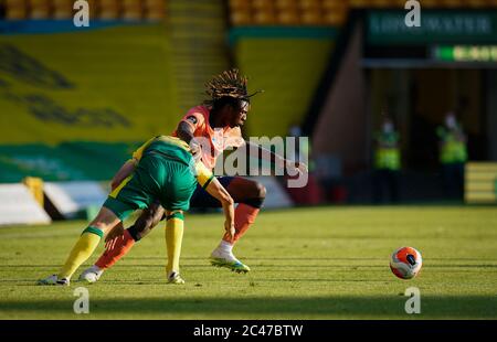 Norwich, Großbritannien. Juni 2020. Moise Kean von Everton während des Premier League-Spiels zwischen Norwich City und Everton in Carrow Road, Norwich, England, Großbritannien. Foto von David Horn. Kredit: Prime Media Images/Alamy Live Nachrichten Stockfoto