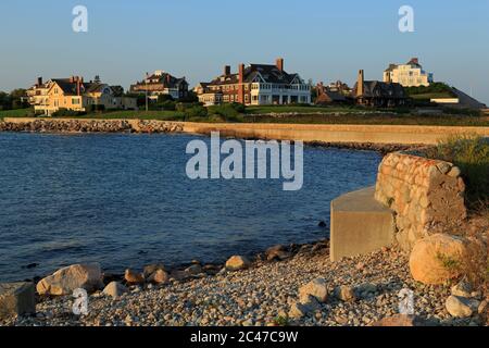 Beobachten Sie die Küste von Hill, Westerly, Rhode Island, USA Stockfoto