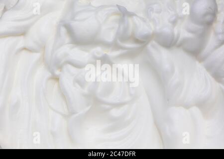 Peitsche Ei Whites, , Baiser Sahne, für Lebensmittel Hintergrund Stockfoto