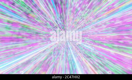 3D Rendering abstrakt futuristischen Hintergrund mit Regenbogen-Laserlicht Stockfoto