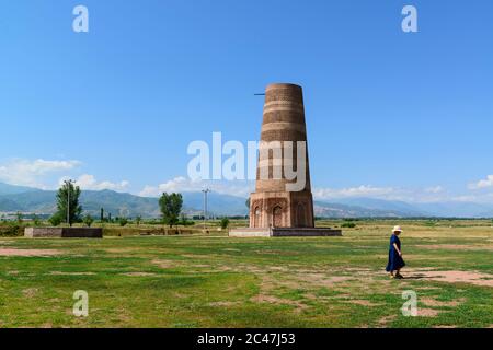 Burana Turm in Kirgisistan Stockfoto