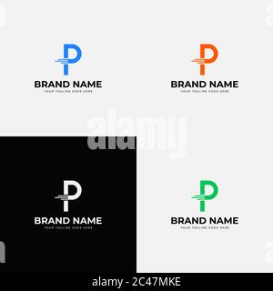 Kreative moderne Initial P Letter Logo Design Vektor Vorlage. Professionelle trendige moderne Buchstaben p Icon Design für Corporate Identity oder Business. Stock Vektor