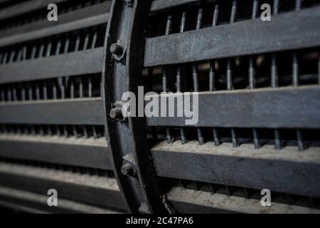 Abstrakte Struktur der landwirtschaftlichen Maschinen Stockfoto