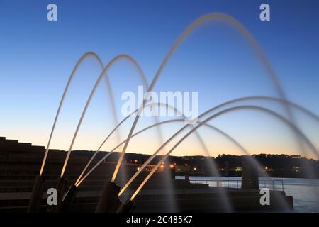 Ross's Landing Fountain, Chattanooga, Tennessee, USA Stockfoto