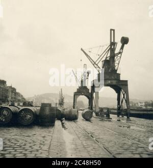 Ereignisse: 2. Weltkrieg - 2. Weltkrieg Soldaten der Nazi-Wehrmacht besetzen Nordfrankreich - Rouen -1940 - 1941 Stockfoto