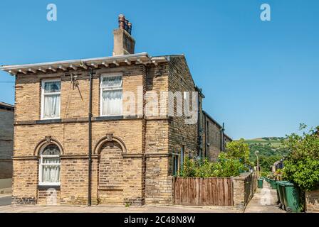 Saltaire ist ein viktorianisches Modelldorf im City of Bradford Metropolitan District, West Yorkshire, England Stockfoto