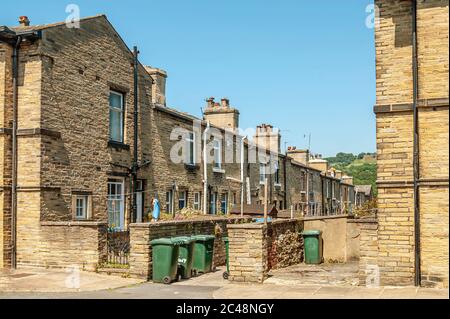 Saltaire ist ein viktorianisches Modelldorf im City of Bradford Metropolitan District, West Yorkshire, England Stockfoto