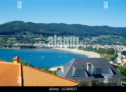 Überblick. Cedeira, Provinz La Coruña, Galicien, Spanien. Stockfoto