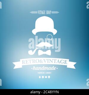 Altes Retro Vintage Grunge Label - Premium Qualität Stock Vektor