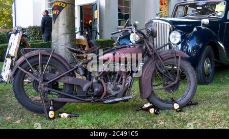 Indian Scout Motorrad in original Patina Stockfoto