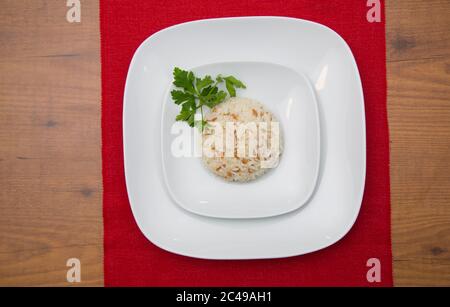 Türkischer Reis und Vermicelli. Stockfoto