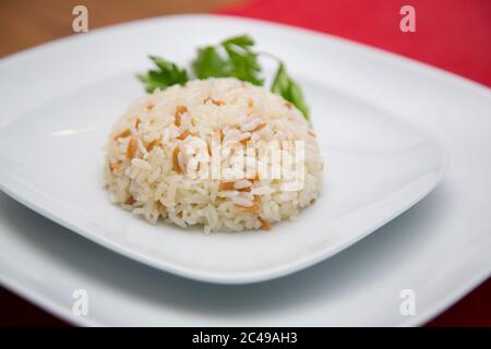 Türkischer Reis und Vermicelli. Stockfoto