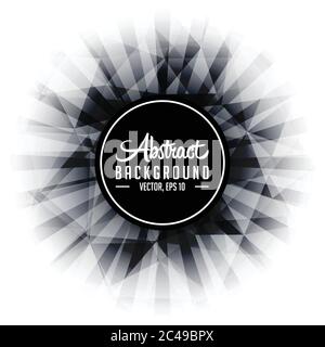 Abstrakte Sunburst polygonale Textur und Hintergrund. Vektor und Illustration. Stock Vektor