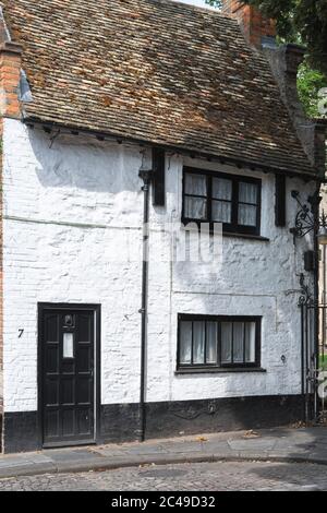 Exorcist's House Kings Lynn, Blick auf das Gebäude aus dem 17. Jahrhundert, das als Exorcist's House bekannt ist, das sich im nördlichen Ende des historischen King's Lynn, Norfolk, befindet. Stockfoto