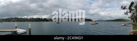 Schöner Panoramablick auf Gymea Bay, Sydney, New South Wales, Australien Stockfoto