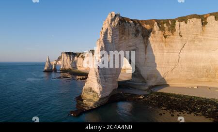 Die Klippen von Etretat, Normandie, Frankreich Stockfoto