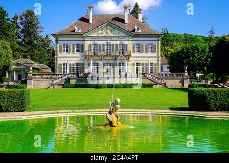 Villa Wenkenhof in Wenk Park, Riehen Dorf, Basel, Schweiz. Stockfoto