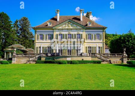 Villa Wenkenhof in Wenk Park, Riehen Dorf, Basel, Schweiz. Stockfoto