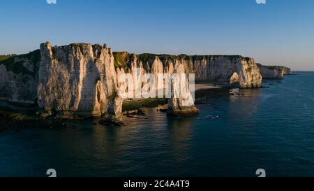 Die Klippen von Etretat, Normandie, Frankreich Stockfoto